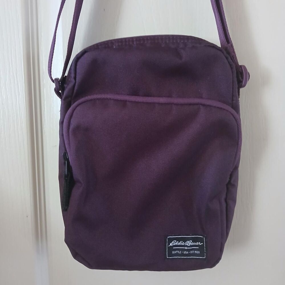 Unisex Eddie Bauer Jasper 3L Crossbody bag Dark Plum Travel Adventure Streetwear